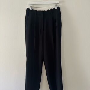 Aritzia Effortless Pant Curve Fit Black High Waisted Wide Leg Trouser